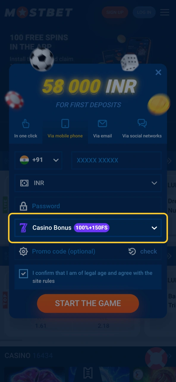 Claim Mostbet gift or opt out.